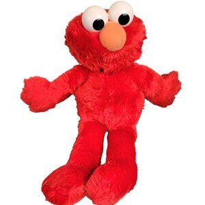 Vintage 1997 Talking Elmo Stuffed Animal 14 inch Red Fuzzy Toy 90s Retro Child
